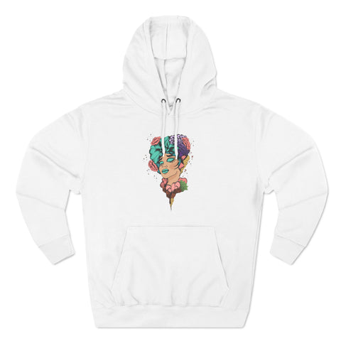 Three-Panel Fleece Hoodie